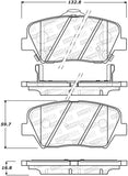 StopTech Street Brake Pads - Front - 308.14320