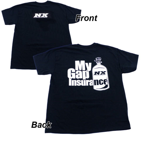 Nitrous Express Gap Insurance T-Shirt Medium - Black - 19112M