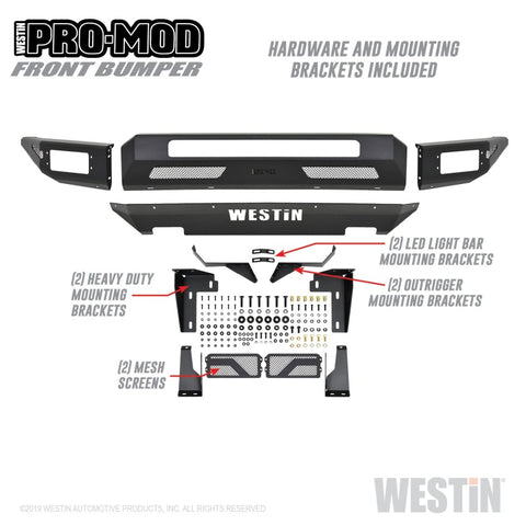 Westin 17-20 Ford F-150 Raptor Pro-Mod Front Bumper - 58-41145