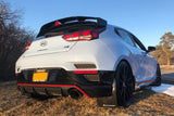 Rally Armor 19-22 Hyundai Veloster N Black UR Mud Flap w/ White Logo - MF57-UR-BLK/WH