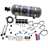 Nitrous Express GM EFI Dual Stage Nitrous Kit (50-150HP x 2) w/Composite Bottle - 20224-12