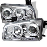 Spyder Dodge Charger 06-10 Projector Headlights Halogen Model- LED Halo LED Chrm PRO-YD-DCH05-LED-C - 5009746