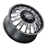 Weld Off-Road W121 20X8.25 Scorch Outer 8X210 ET-221 BS-3.92 Gloss Black MIL 154.3 - W12108293N39