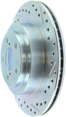 StopTech Select Sport 05-09 Subaru Legacy Select Slotted & Drilled Vented Left Rear Brake Rotor - 227.47025L