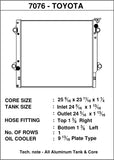 CSF 06-14 Toyota FJ Cruiser 4.0L / 03-09 Toyota 4Runner 4.0L / 2010 Toyota 4Runner 2.7L Radiator - 7076
