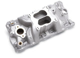 Edelbrock Manifold SBC 23-Degree Marine RPM 1987-1995 w/ Brass - 2506