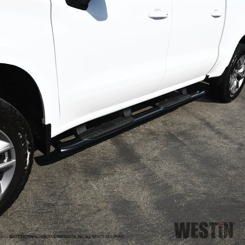 Westin 2019 Chevrolet Silverado/Sierra 1500 Crew Cab Non LD PRO TRAXX 5 Oval Nerf Step Bars - Black - 21-54135