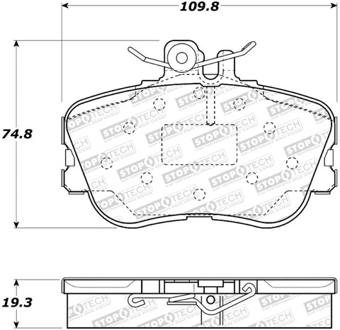 StopTech Street Brake Pads - 308.06450