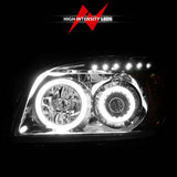 ANZO 2006-2008 Toyota Rav4 Projector Headlights w/ Halo Chrome (CCFL) - 111121