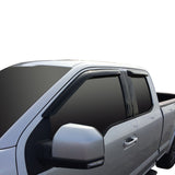 Westin 2015-2018 Ford F-150 SuperCab Wade Slim Wind Deflector 4pc - Smoke - 72-37446