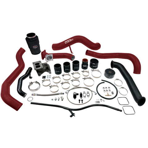 Wehrli 01-04 Chevrolet 6.6L LB7 Duramax S300 Turbo Install Kit (No Turbo) - WCFab Red - WCF100478-RED