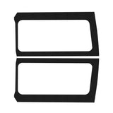 DEI 18-23 Jeep Wrangler JL 2-Door Boom Mat Rear Side Window Trim - 2 Piece - Black - 50268