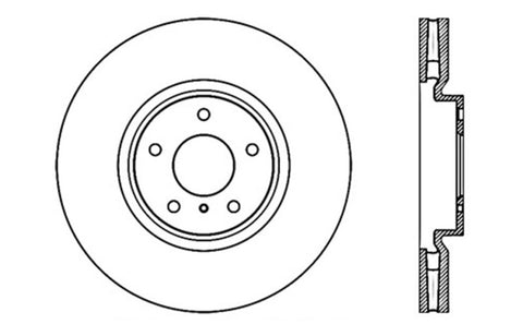 StopTech Drilled Sport Brake Rotor - 128.42095L