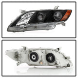 xTune 07-09 Toyota Camry Halogen OEM Headlights - Black (HD-JH-TCAM08-AM-BK) - 9943225