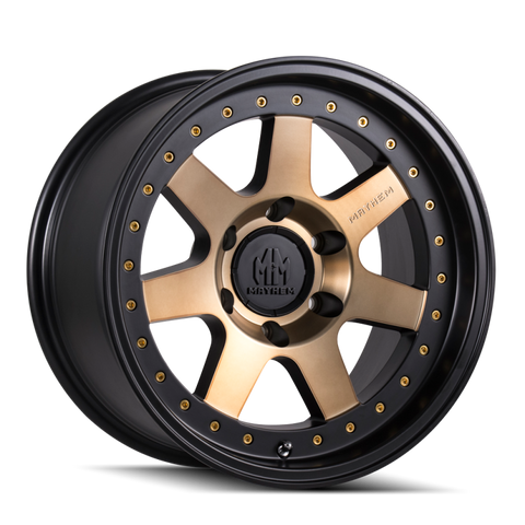 Mayhem 8300 Prodigy 18x9 / 6x135 BP / 0mm Offset / 87.1mm Hub Matte Black w/ Bronze Tint Wheel - 8300-8936TZ