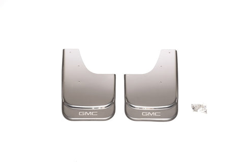 Putco Universal MudFlaps w/ GMC Logo Etching - Set of 2 - (14.60in x 11.5in) - 79461GM