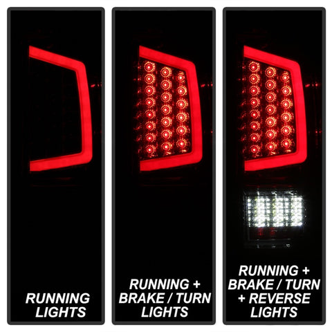 xTune 16-18 Toyota Tacoma Light Bar LED Tail Lights - Chrome (ALT-JH-TTA16-LBLED-C) - 9041709