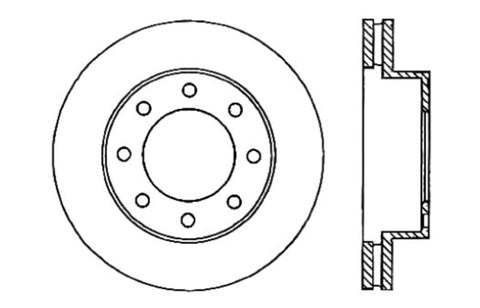 StopTech Drilled Sport Brake Rotor - 128.66059R