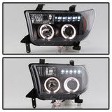 Spyder Toyota Tundra 07-133 Projector Headlights LED Halo LED Blk PRO-YD-TTU07-HL-BK - 5012029