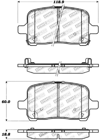 StopTech Performance Brake Pads - 309.10280