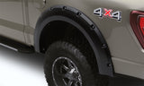 Lund 21-22 Ford F-150 (Excl. Lightning) RX-Rivet Style Textured Fender Flares - Black (2 Pc. Rear) - RX150TB