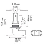 Hella Optilux HB3 9005 12V/65W XY Xenon Yellow Bulb - H71070582