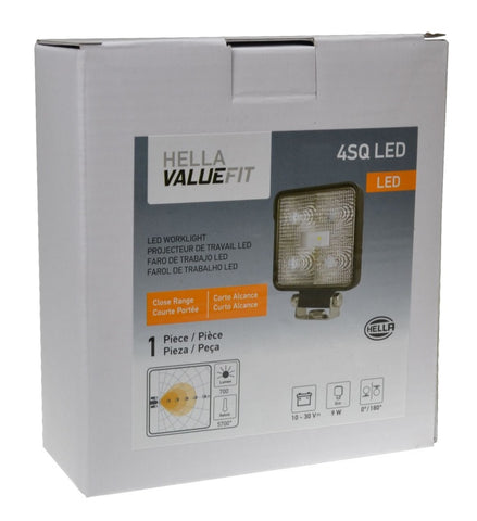 Hella ValueFit Work Light 4SQ LED MV CR LT - 357107001