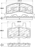 StopTech Sport Brake Pads w/Shims and Hardware - Front - 309.03700