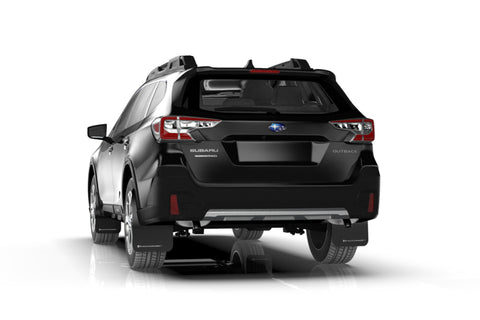 Rally Armor 20-22 Subaru Outback Black UR Mud Flap w/ White Logo - MF66-UR-BLK/WH