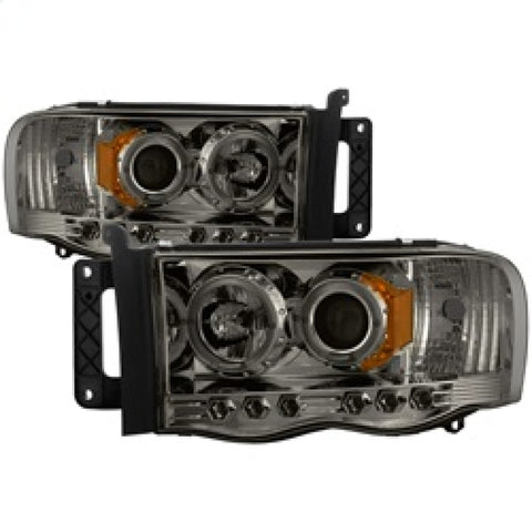 Spyder Dodge Ram 1500 02-05/Ram 2500 03-05 Projector Headlights LED Halo LED Smke PRO-YD-DR02-HL-SMC - 5009999