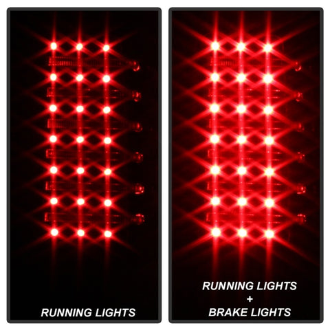 Xtune Hummer H3 06-09 ( Non H3T ) LED Tail Lights Black ALT-ON-HH306-LED-BK - 5017697