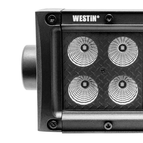 Westin B-FORCE LED Light Bar Double Row 2 inch Flood w/3W Cree - Black - 09-12212-4F