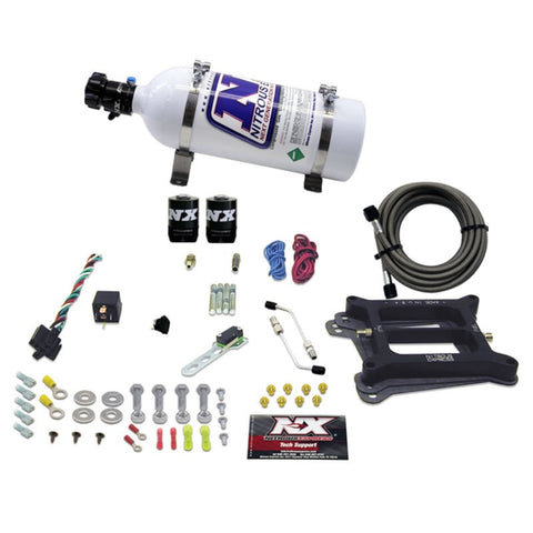 Nitrous Express 4150 4-BBL/Gasoline Nitrous Kit (100-500HP) w/5lb Bottle - 50040-05