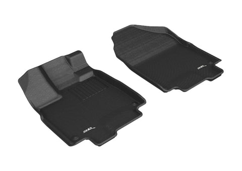 3D MAXpider 2018-2020 Honda Odyssey Kagu 1st Row Floormat - Black - L1HD09111509