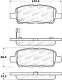 StopTech Sport Brake Pads w/Shims and Hardware - Rear - 309.09051