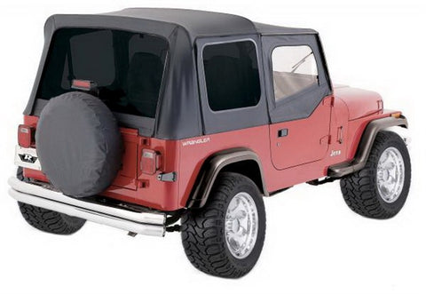 Rampage 1988-1995 Jeep Wrangler(YJ) OEM Replacement Top - Black Diamond - 99435