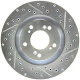 StopTech Select Sport 2000-2009 Honda S2000 Slotted and Drilled Left Front Brake Rotor - 227.40048L