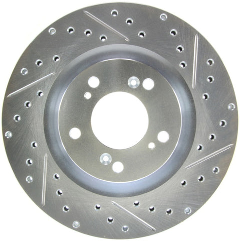 StopTech Select Sport 2000-2009 Honda S2000 Slotted and Drilled Left Front Brake Rotor - 227.40048L