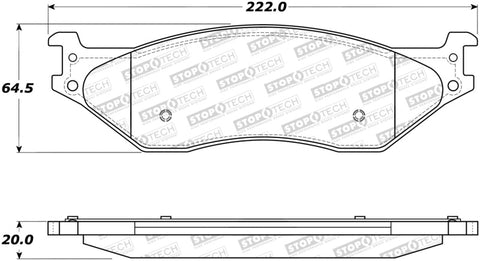 StopTech Street Brake Pads - 308.10660