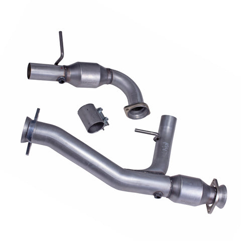 BBK 11-14 Ford F-150 Coyote 5.0 3in Short Exhaust Mid Y-Pipe w/ Catalytic Converters (For 1947) - 19471