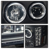 Spyder GMC Sierra 1500/2500 07-13 Projector Headlights LED Halo- LED Blk Smke PRO-YD-GS07-HL-BSM - 5078506