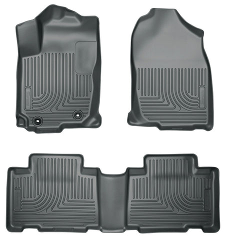 Husky Liners 2013 Honda Accord WeatherBeater Black Front & 2nd Seat Floor Liners (4-Door Sedan Only) - 98481