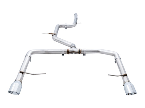 AWE Tuning 18-21 Volkswagen Jetta GLI Mk7 Track Edition Exhaust - Chrome Silver Tips (Fits OEM DP) - 3020-22034