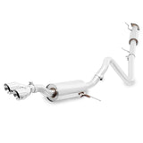 Mishimoto 14-16 Ford Fiesta ST 1.6L 2.5in Stainless Steel Resonated Cat-Back Exhaust w/ Polish Tips - MMEXH-FIST-14RP