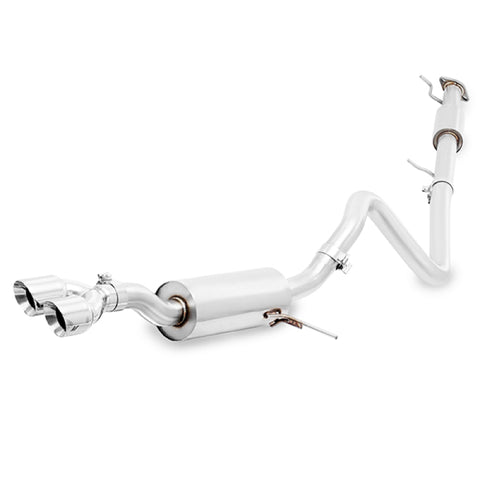 Mishimoto 14-16 Ford Fiesta ST 1.6L 2.5in Stainless Steel Resonated Cat-Back Exhaust w/ Polish Tips - MMEXH-FIST-14RP