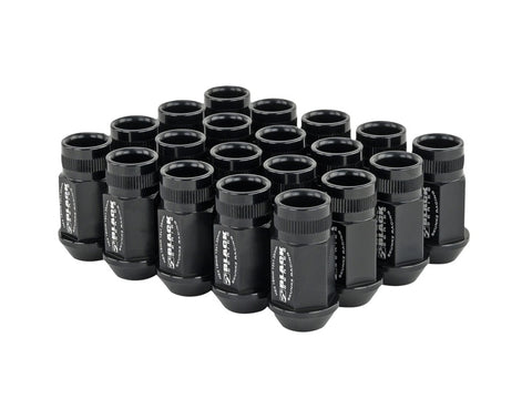 Skunk2 12x1.25 Forged Lug Nut - Black (Set of 20) - 520-99-0835