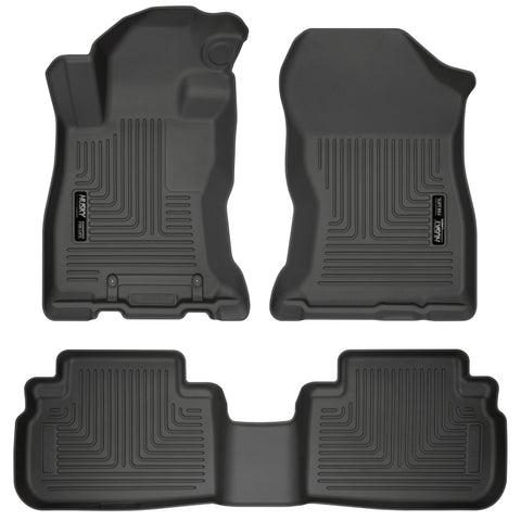 Husky Liners 2019 Subaru Forester Weatherbeater Black Front & 2nd Seat Floor Liners - 95891