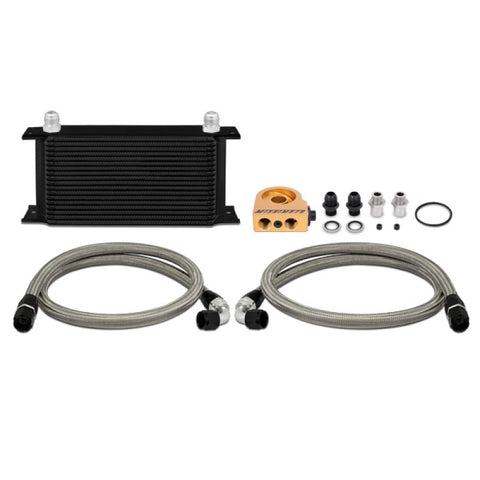 Mishimoto Universal 19 RowThermostatic Oil Cooler Kit - Black - MMOC-ULTBK