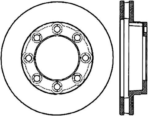 StopTech Slotted & Drilled Sport Brake Rotor - 127.66003L