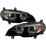 Spyder BMW X5 E70 07-10 Xenon/HID AFS High-Power LED Headlights - Black PRO-YD-BMWE7007AFSHIDAP-BK - 5088239